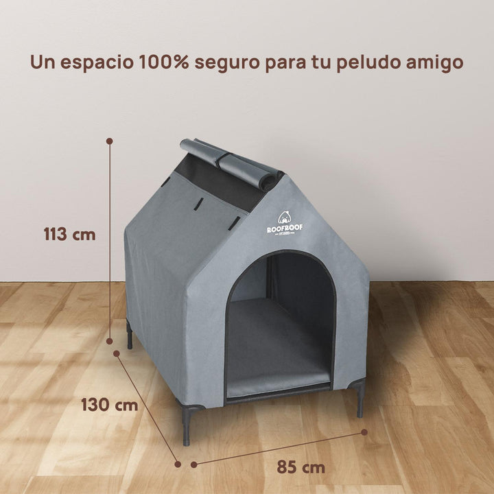 Casa campaña para perros GDE portátil, piso elevado 130cm