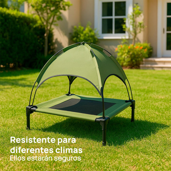 Cama Elevada con Toldo para perro XL, portátil 122cm