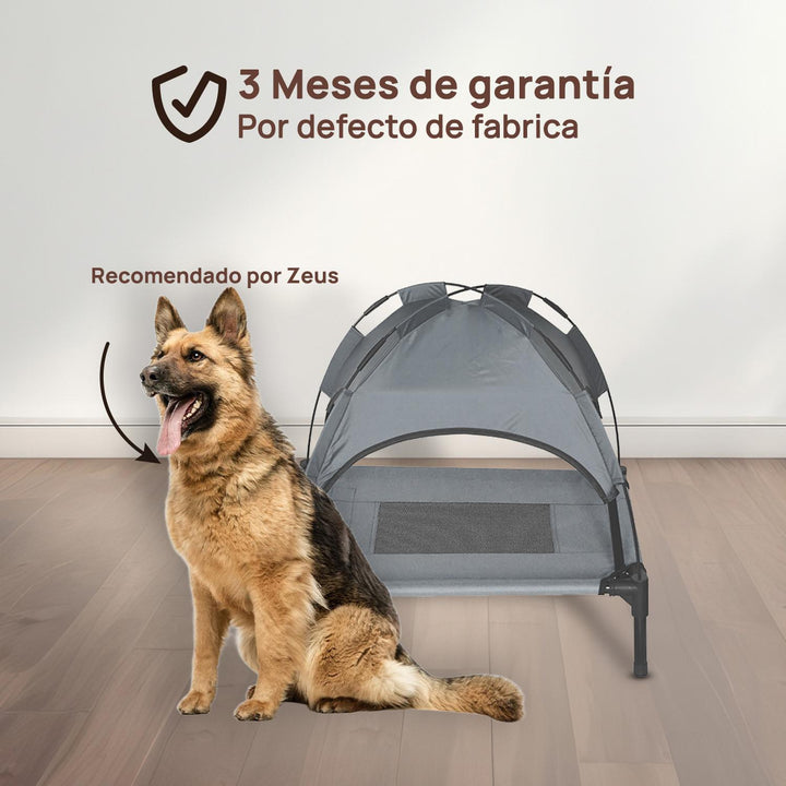 Cama Elevada con Toldo para perro XL, portátil 122cm