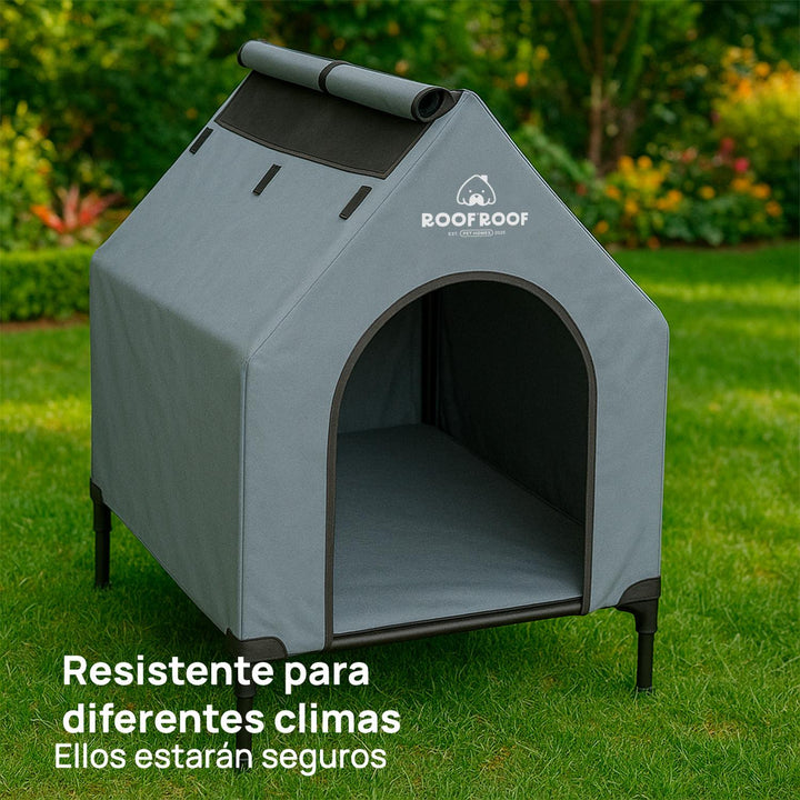Casa campaña para perros GDE portátil, piso elevado 130cm