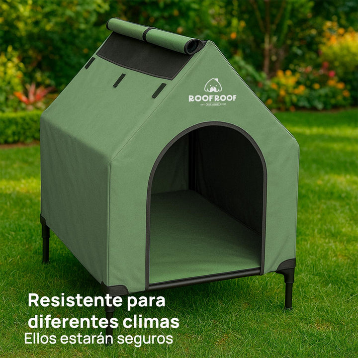 Casa campaña para perros GDE portátil, piso elevado 130cm