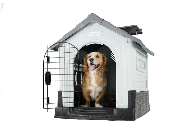 CASA PARA PERRO CHICA CON PUERTA Y SKYLIGHT CHICA BLISS