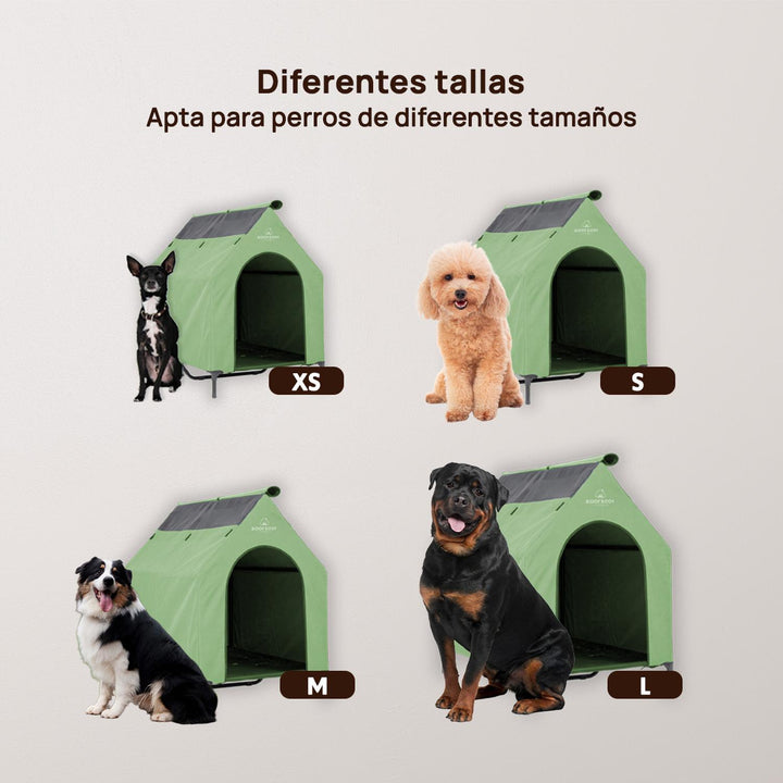 Casa campaña para perros GDE portátil, piso elevado 130cm