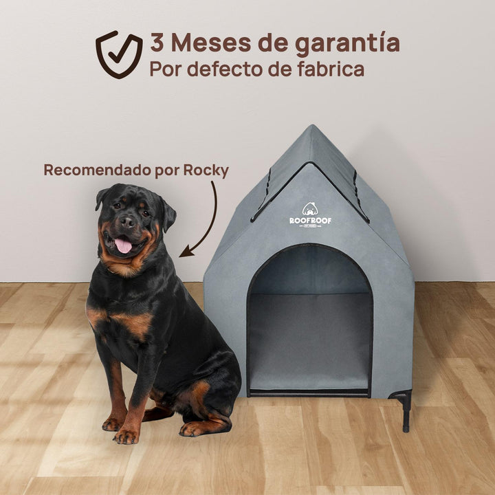 Casa campaña para perros GDE portátil, piso elevado 130cm
